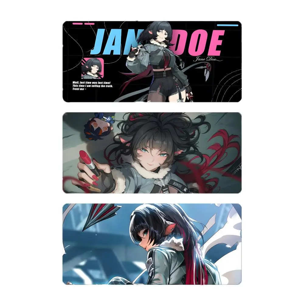 Game Character Zenless Zone Zero Jane Doe Mouse Pad Large Gaming Mousepad with Stitched Edges Thickened Desk Mat PC