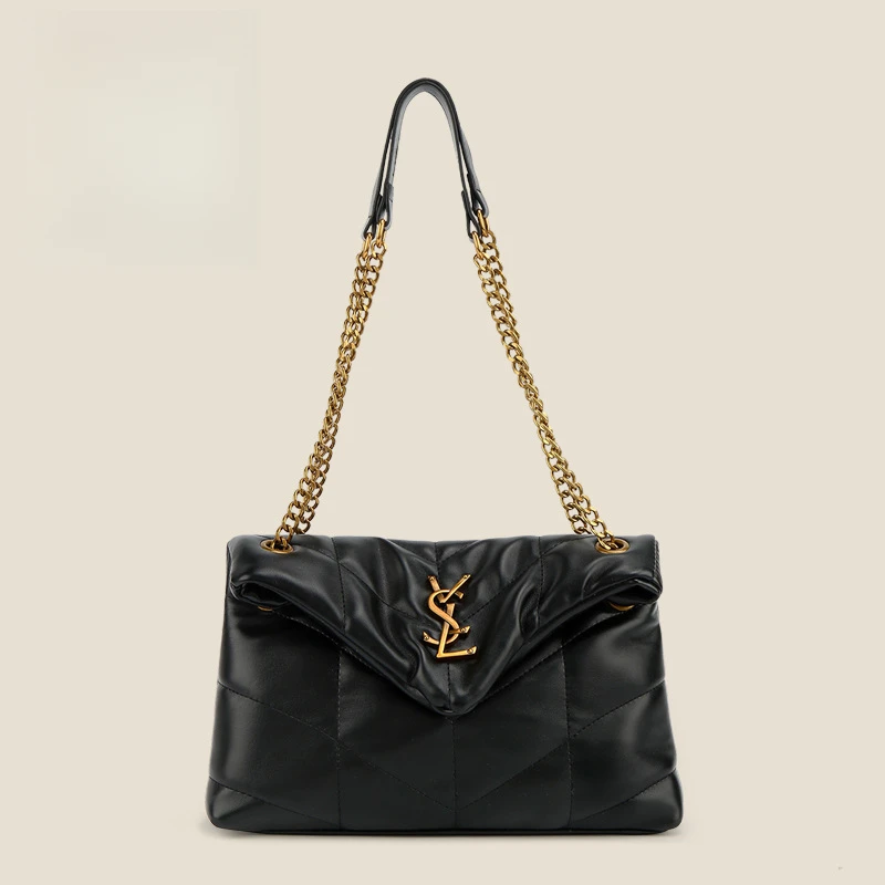 

Simple Texture Chain Large Capacity Bag, Light Luxury Style, Trendy And Fashionable Shoulder Bag, Versatile Tote Bag