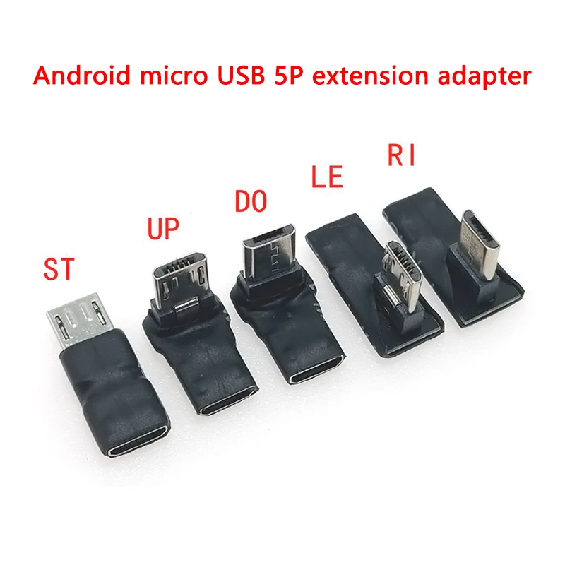 

Ultra short body 90 Degree USB Left and Right and Up and Down Angled Micro 5pin Female to Micro USB Male Data Adapter