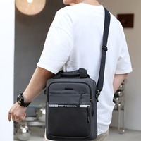 Solid Color Business Shoulder Bag Oxford Large Capacity Men Crossbody Bag Handbag Storage Oxford Cloth Briefcase Men/Women