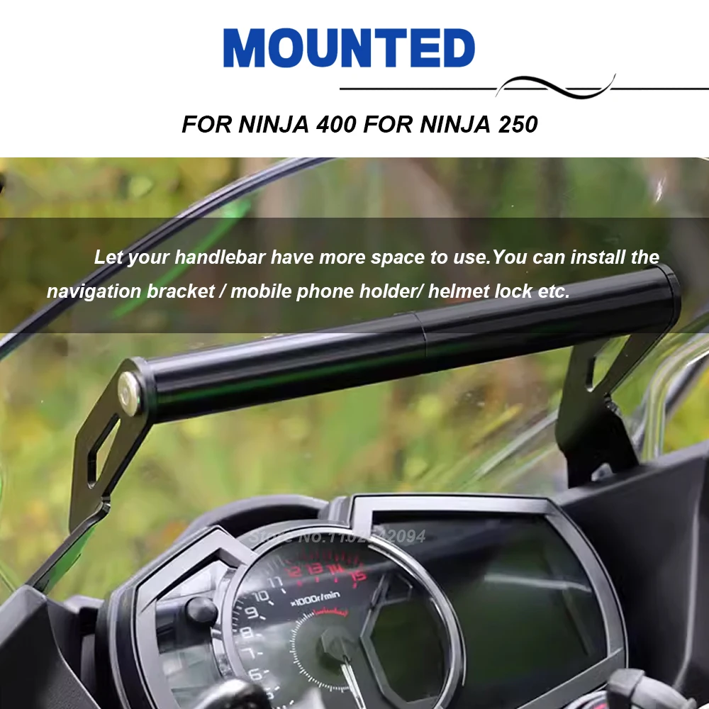 Motorcycle GPS Navigation Bracket Supporter Holder Mobile Phone Support Mounting Kit For NINJA250 For NINJA400 For NINJA 400 250