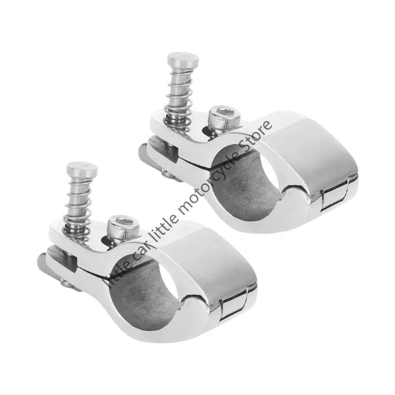 Colliers de serrage en acier inoxydable 316, 2 pièces, pour bateau Bimini, charnière supérieure 22mm 25mm 30mm 32mm, glissière à mâchoire Marine avec vis à broche