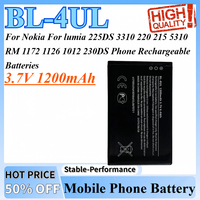 3.7V 1200mAh BL-4UL Battery For Nokia For lumia 225DS 3310 220 215 5310 RM 1172 1126 1012 230DS Phone Rechargeable Batteries