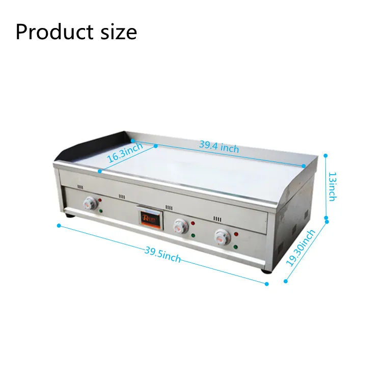 High Quality Restaurant Fryer Griddle Indoor Electric Griddle Flat Teppenyaki, electrical griddle