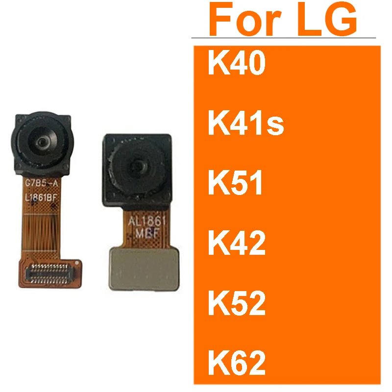 Pequeña y grande cámara delantera y trasera para LG Q6 cámara trasera cámara principal Flex Ribbon Cable celular piezas de repuesto de reparación