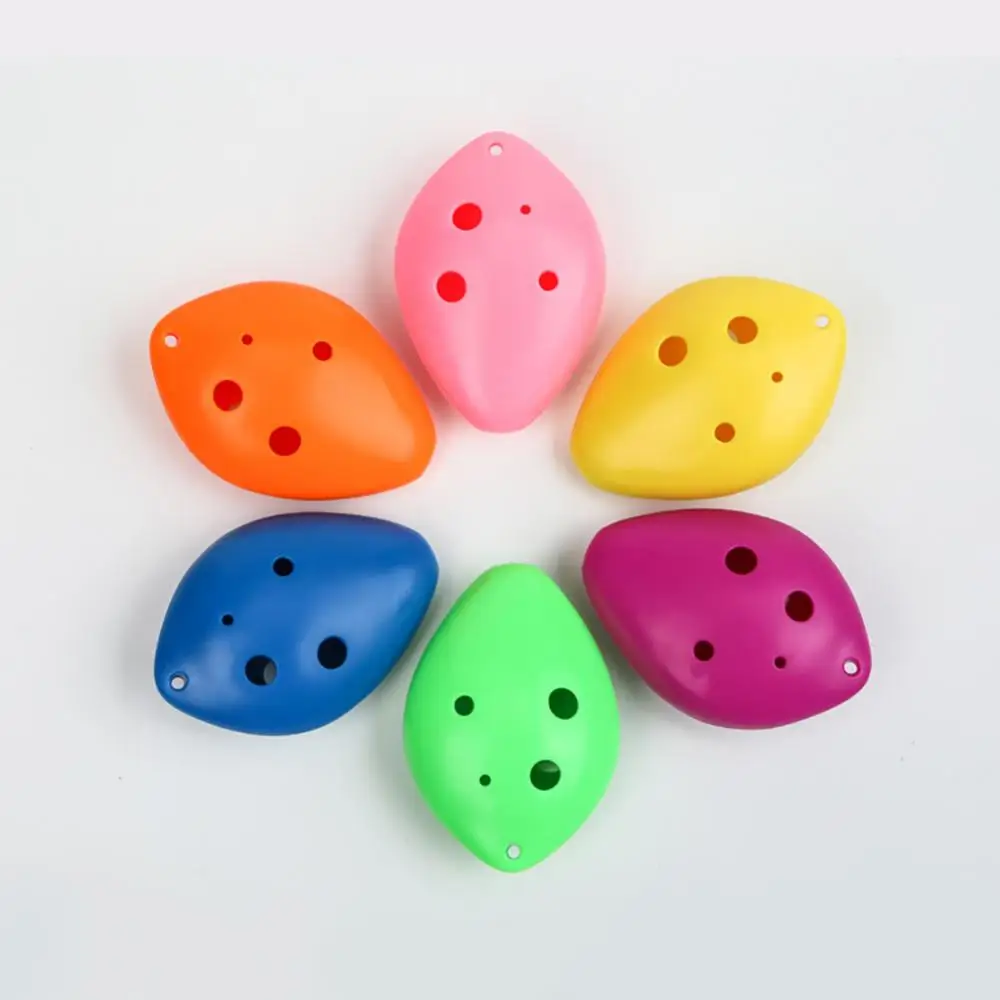 Scallop Shape 6 Holes Ocarina Plastic Treble C Ocarina Flute Kids Musical Toys Ocarina C Tone Classic Flute Musical Instrument