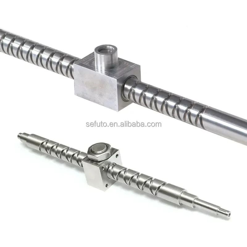 Low Friction Reciprocating Screw with Brass Nut  for  Machine Parts Black Oxide Winch Machine Screw