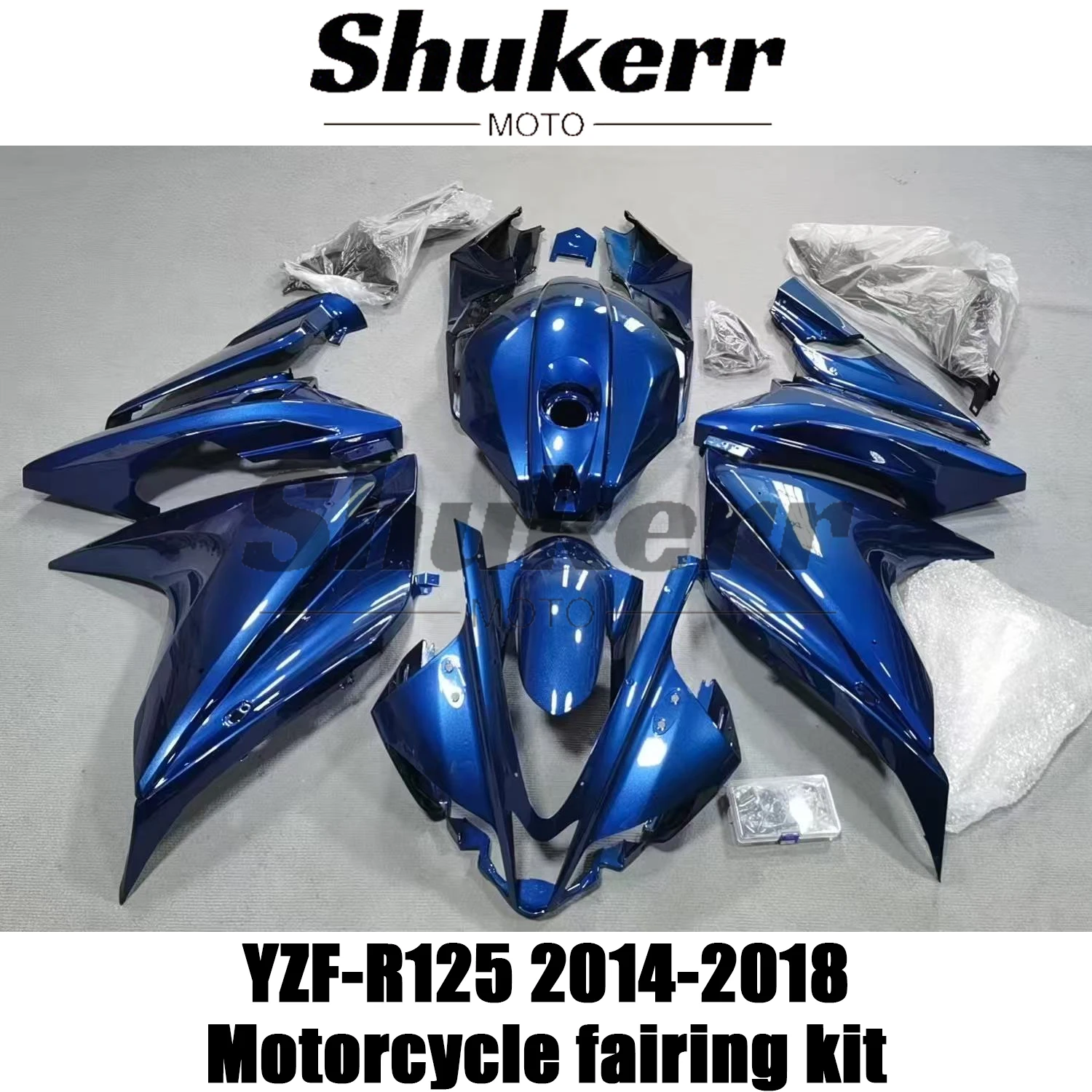 

Fit for Yamaha Yzf R125 Yzf-R125 2014-2018 Motorcycle Plastics Fairing Kit Injection Mold Bodywork Panel Blue Kit 2015 2016 2017
