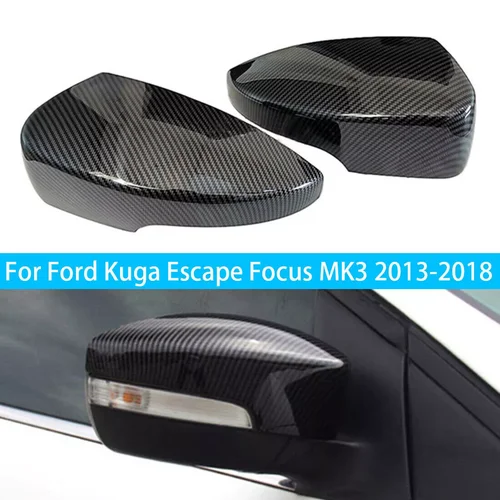 Para Ford Kuga Escape 2013-2018 Focus MK3 US 2012-2018 reemplazo de cubierta de espejo retrovisor lateral tapa de ala embellecedor de caja de puerta Exterior