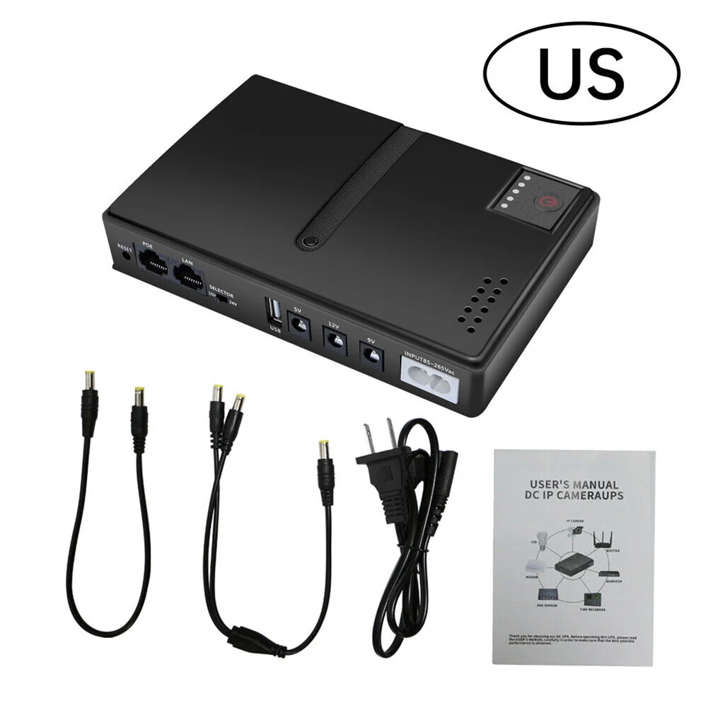 Low-noise UPS Backup DC UPS Mobile Office 5V 9V 12V Output Long-term Operation Low-battery Reminder For Modems