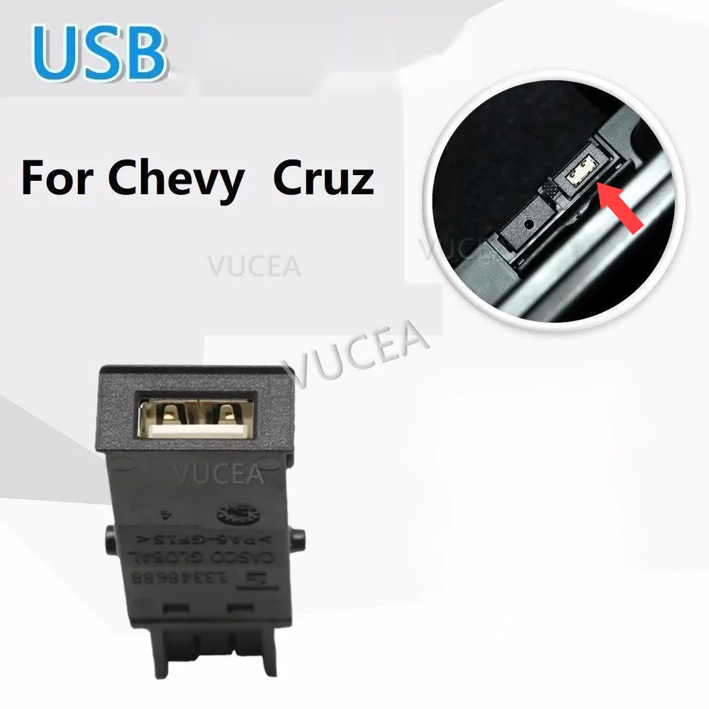 

1pcs For Chevy Cruze 1.4 1.8 2008 2009 2010 2012 Usb AUX Port Assembly For Chevrolet Genuine Oem Parts 13318778 13348688