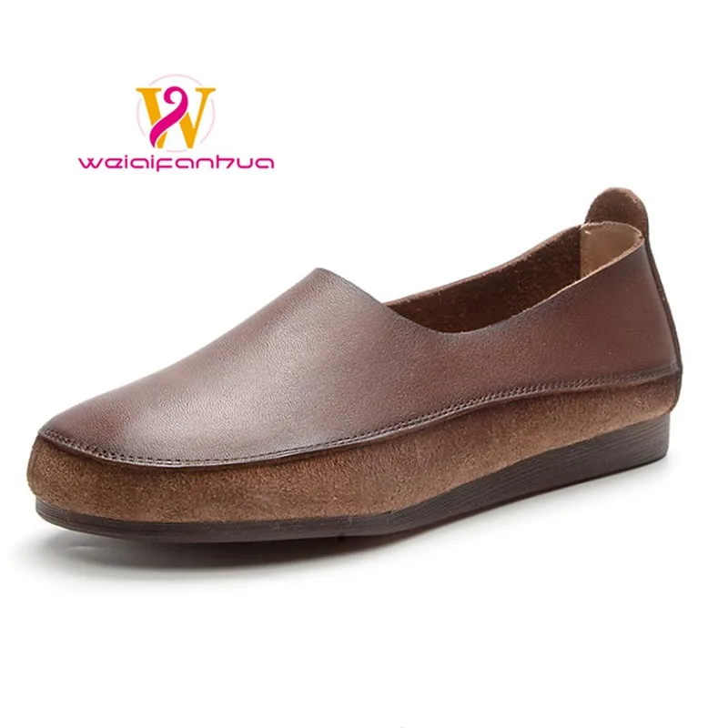 

Women's Leather Shoes, Top Grade Cowhide, 2026 New Style, Retro Women's Single Shoes, Ethnic Style Flat Shoes, Women's Shoes