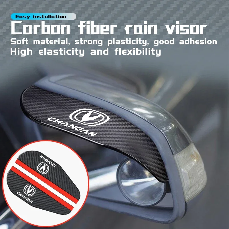 Clear Driving Vision Auto Side Mirror Water Deflector Shield Visor 2 Pack for Changan Alsvin Eado Raeton CS15EV CS15 UNI-V