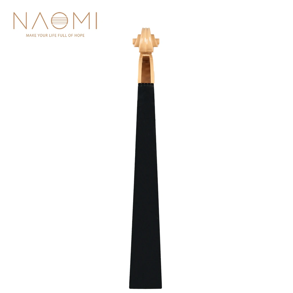 NAOMI 4/4 3/4 1/2 1/4 1/8 Violin Neck & Fingerboard Plastic Violin Neck DIY Violin Luthier Parts