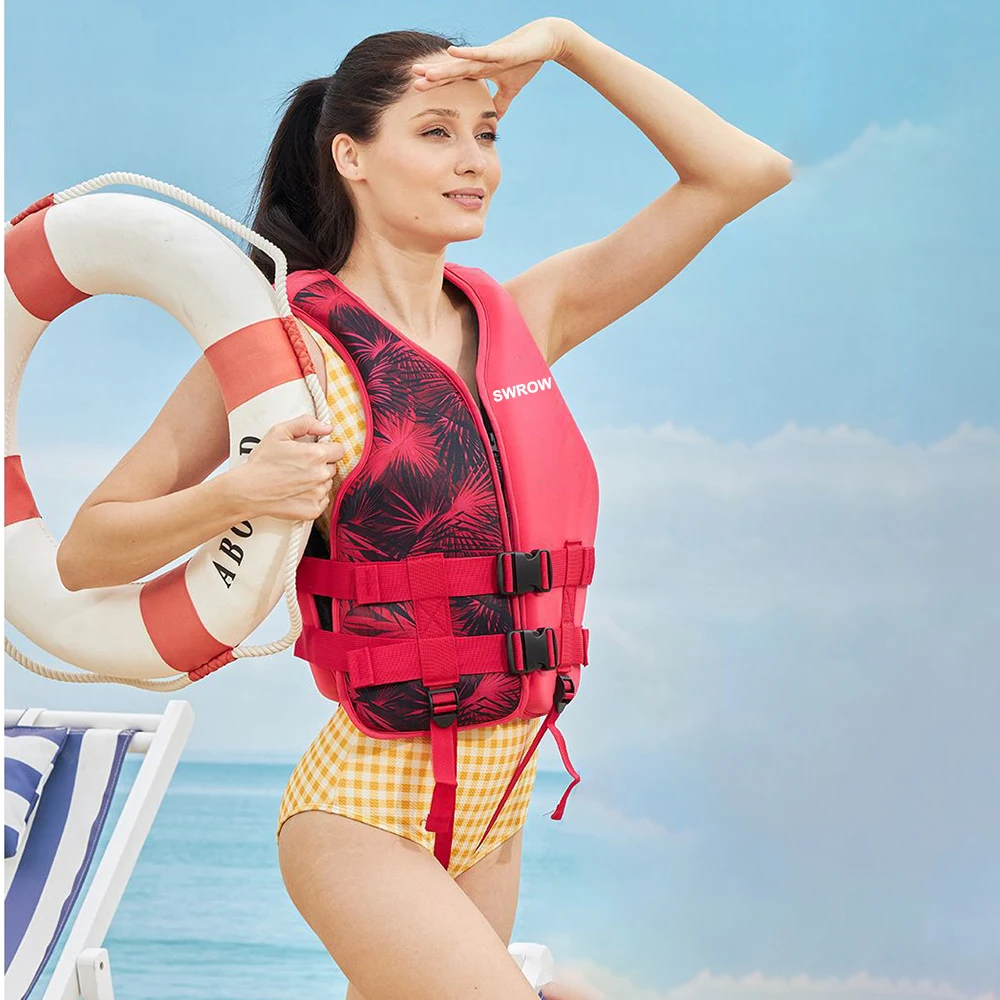 Neoprene Safety Life Vest for Adults and Children, Water Sports, Fishing, Kayaking, Boating, Swimming, Drifting, Outdoor