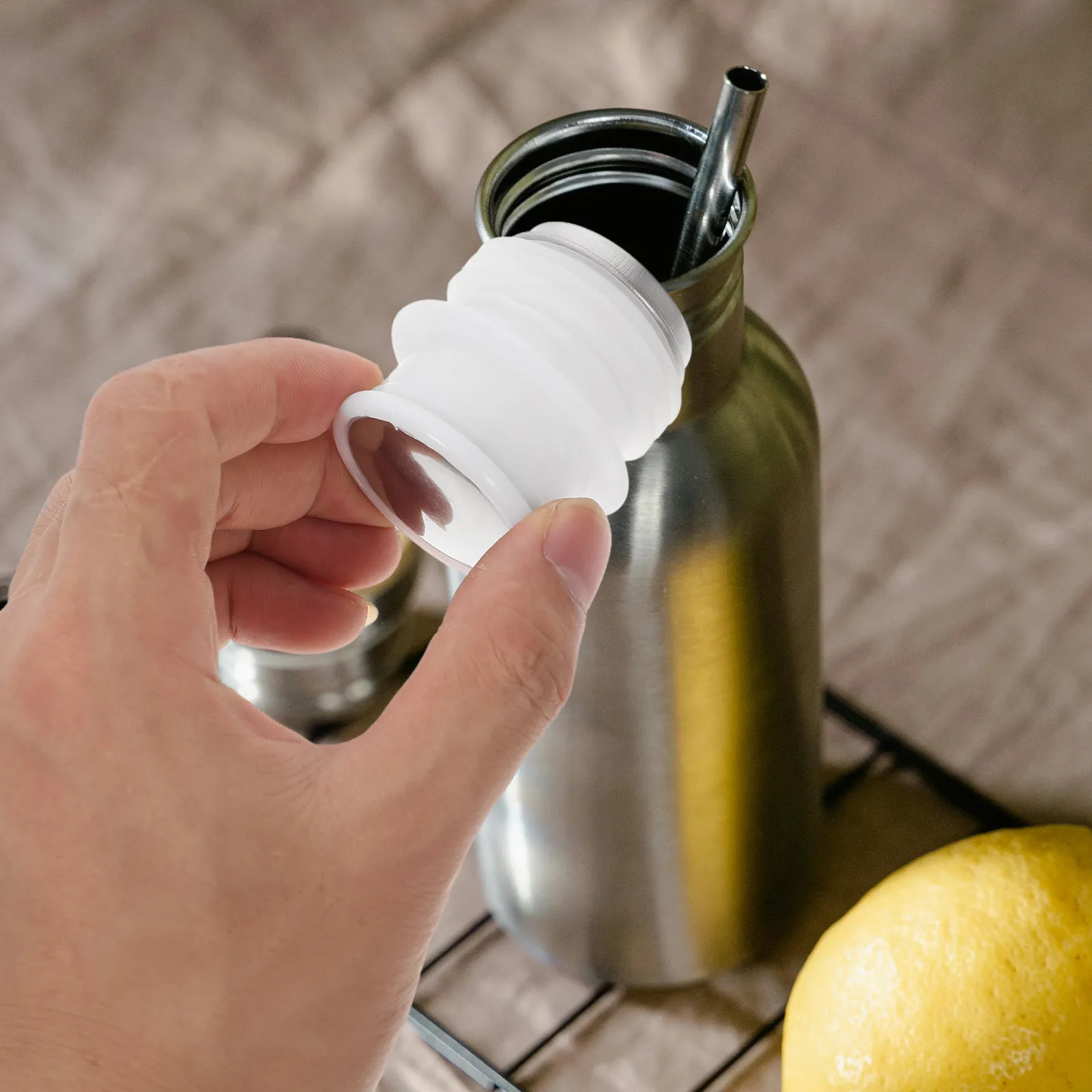 

6Pcs Stainless Steel Bottle Stopper for Thermal Flask and Kettle Leakproof Reusable Universal Replacement Plug for Vacuum