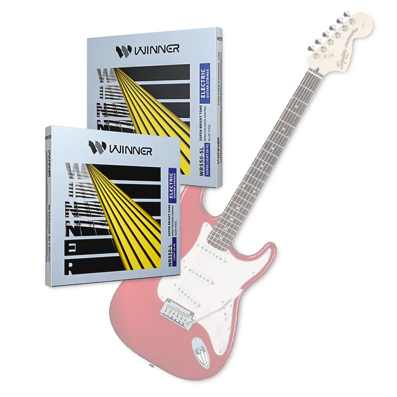 Winner Electric Guitar Strings WR550 09-42 / 10-46 Alloy Steel Winding Nano Polished Coating Guitar Accessories