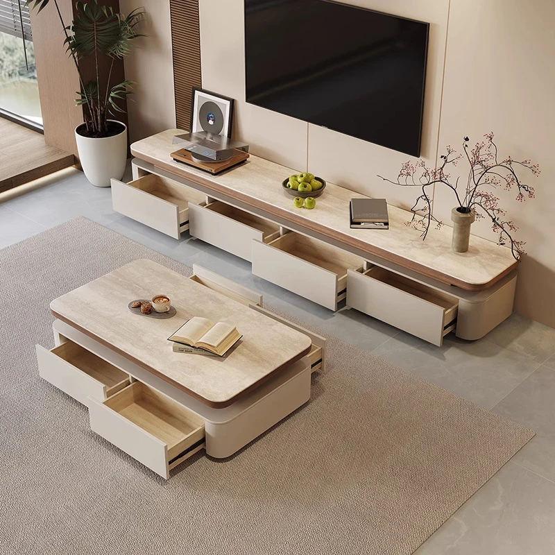 

Storage Drawers Coffee Table Moving Writing Organizer Designer Modern Side Table Luxury Kaffee Tische Living Room Furniture