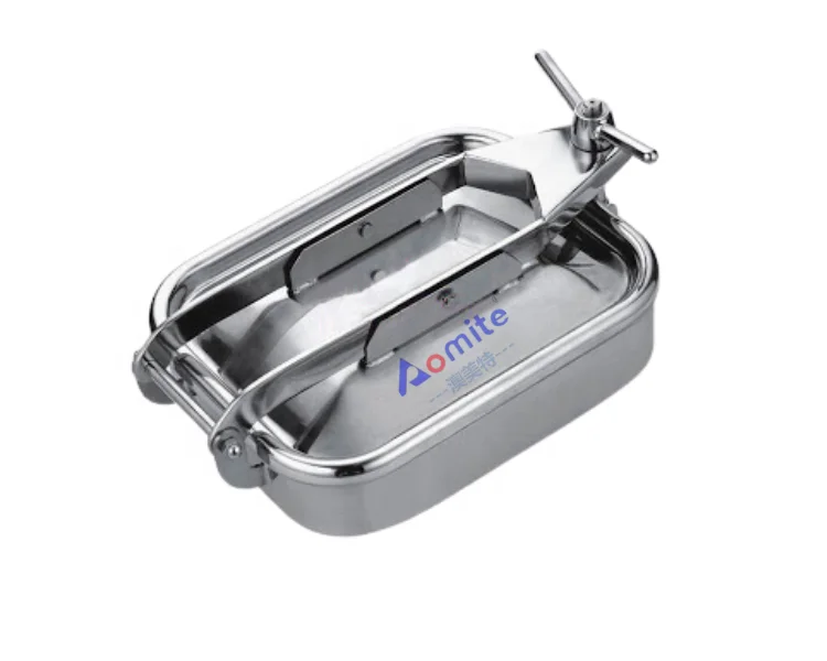 Stainless Steel and Glass Tank Hatch Manhole Cover for Food Processing Machinery Parts