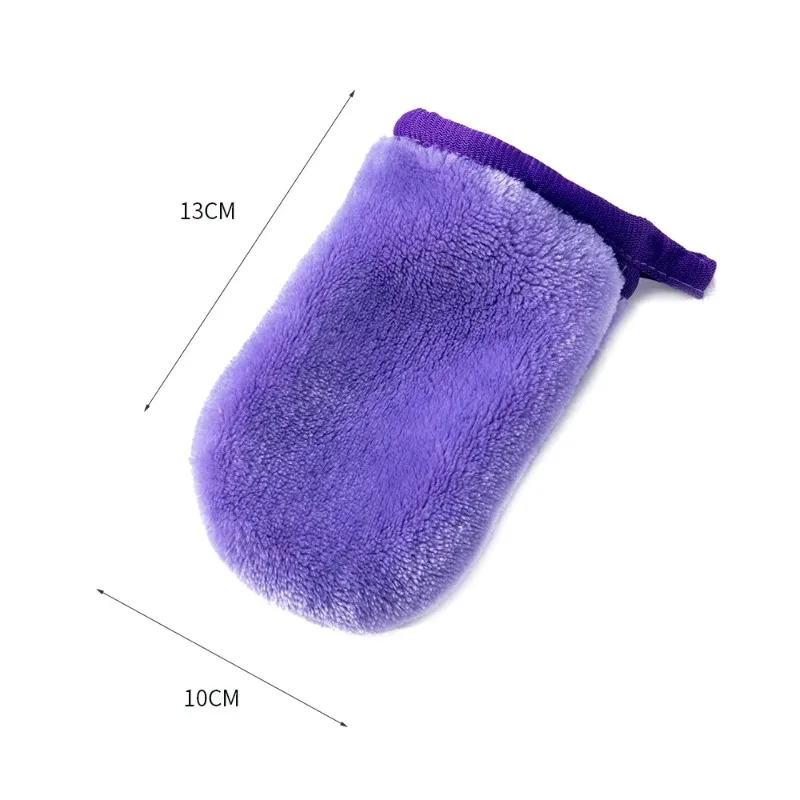 Reusable Makeup Remover Glove Microfiber Face Cleaning Glove Towel Soft Face Cleaner Pads Facial Deep Cleaning Skin Care Tools
