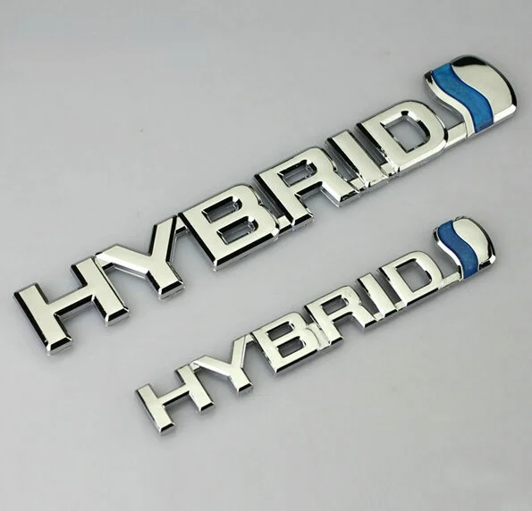 1 pçs 3d adesivo híbrido emblema logotipo do carro para toyota híbrido personalizado reequipamento unidade híbrida estilo do carro