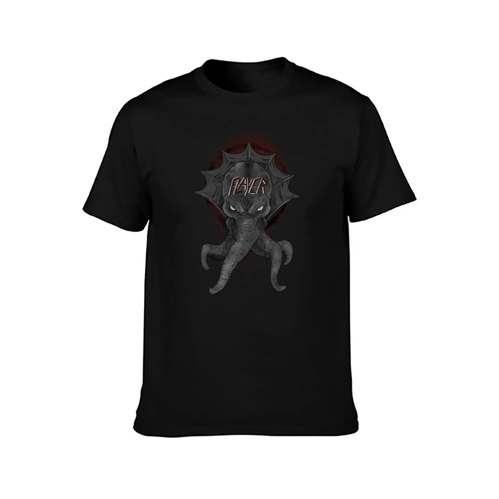 FLAYER! T-Shirt Summer Casual Cotton Tee Oversized Streetwear Tops Vintage Graphic Print Loose Fit Short Sleeve 100% Cotton