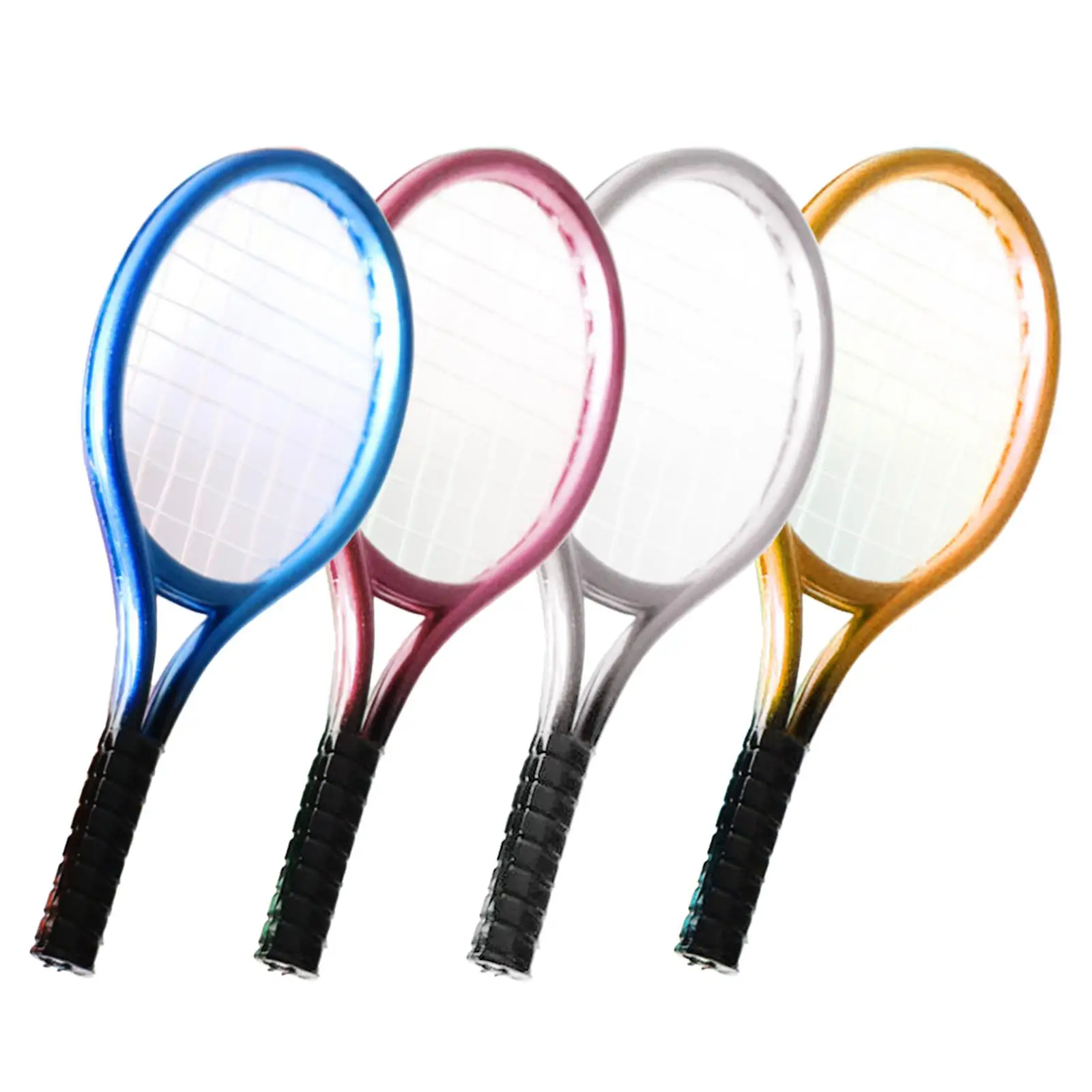 

Mini Tennis Racket and Ball Set Mini Tennis Decor Party Favors Cake Topper Crafts 1:12 Miniature Tennis Kit Boy Girls Adults