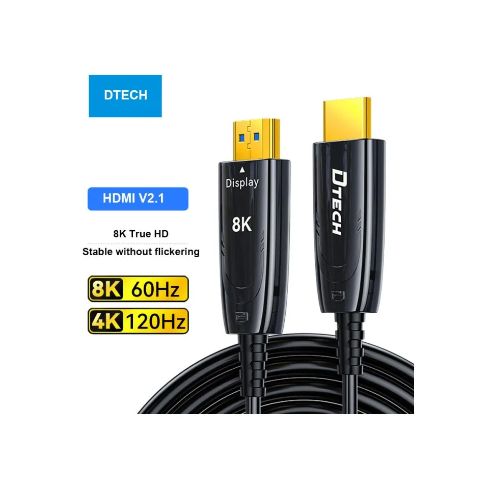 OEM 10M Stable Non-flash Screen 4k 8k HDMI Video Audio Ethernet Fiber Cable for PS5/PS4 Pro