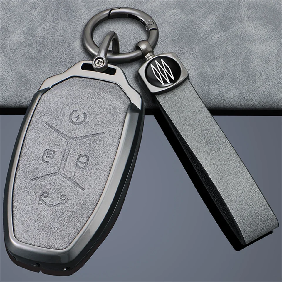 

Car Key Case Cover For Geely LYNK&CO 01 02 03 05 2017 2018 Auto Smart Remote Key Shell Accessories Protector Car styling