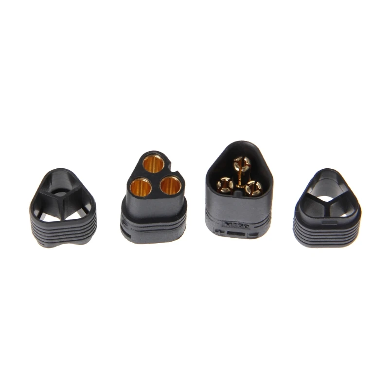 5 Paar MT60 3,5 mm 3-poliger Rundstecker, Stecker und Buchse für RC-Regler zum Motor