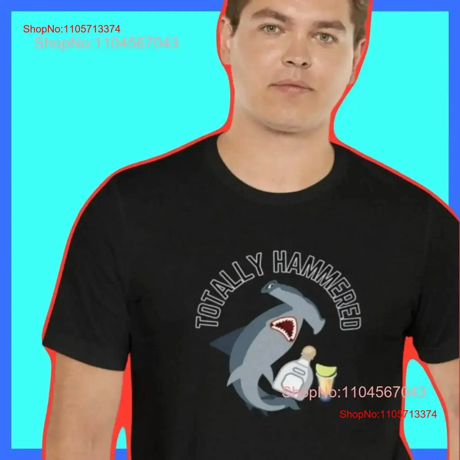 Totally Hammered Shark Lover Tequila Week T Shirt vintage Washed homme Unisex Comfortable designer clothes