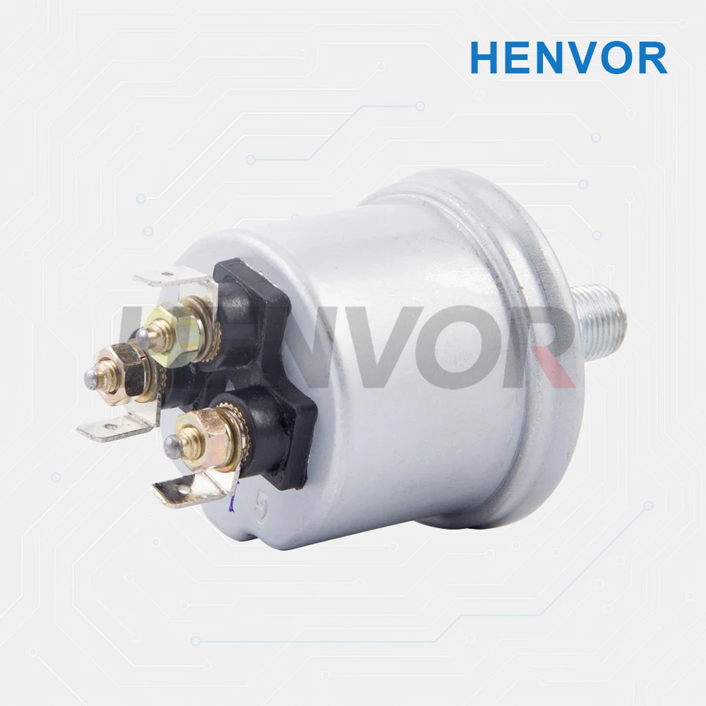 Oil Pressure Sensor 18NPT 0 to 10 Bar Stainless Steel Pressure Switch Compatible Generator Alarm System Replacement Part
