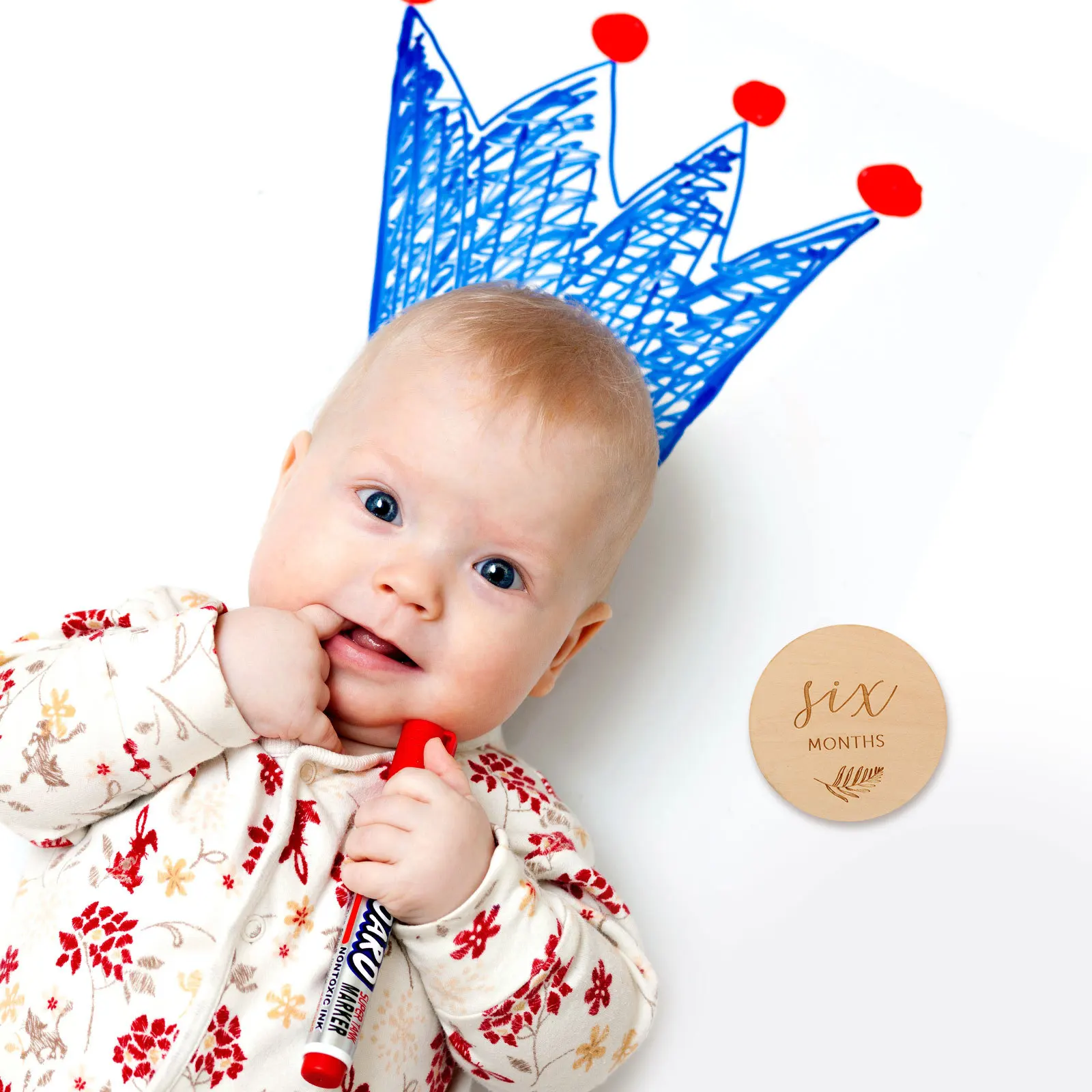 

12Pcs Wood Milestone Discs Strong Durable No Burr Monthly Growth Photoshoot Ornament Cards Wood Milestone