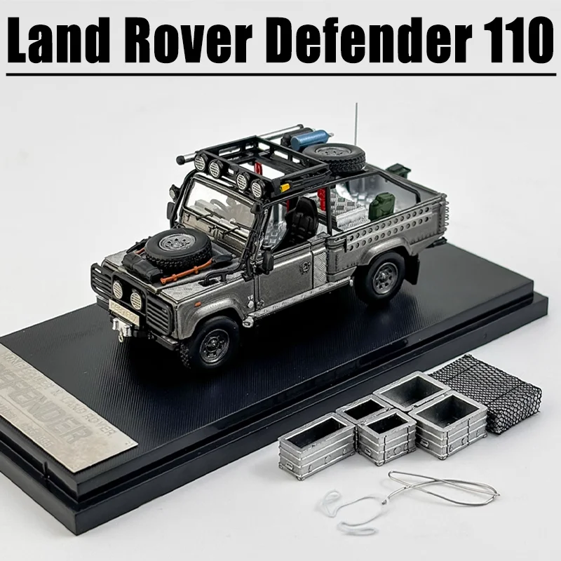 SW 1/64 Land Rover Defender 110 Legering Speelgoed Motorvoertuig Diecast Metaal Model Geschenken