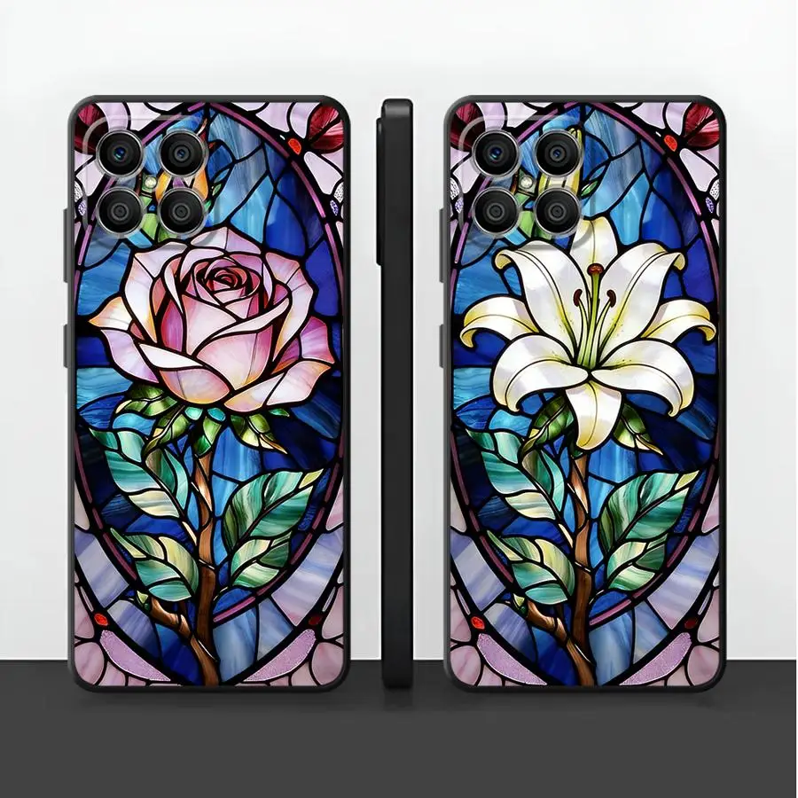 

Case for Honor X9a 70 X7 200 400 Lite X8 8X 90 X6 Magic5Lite X5b Funda Phone Cover Colorful Window Flowers