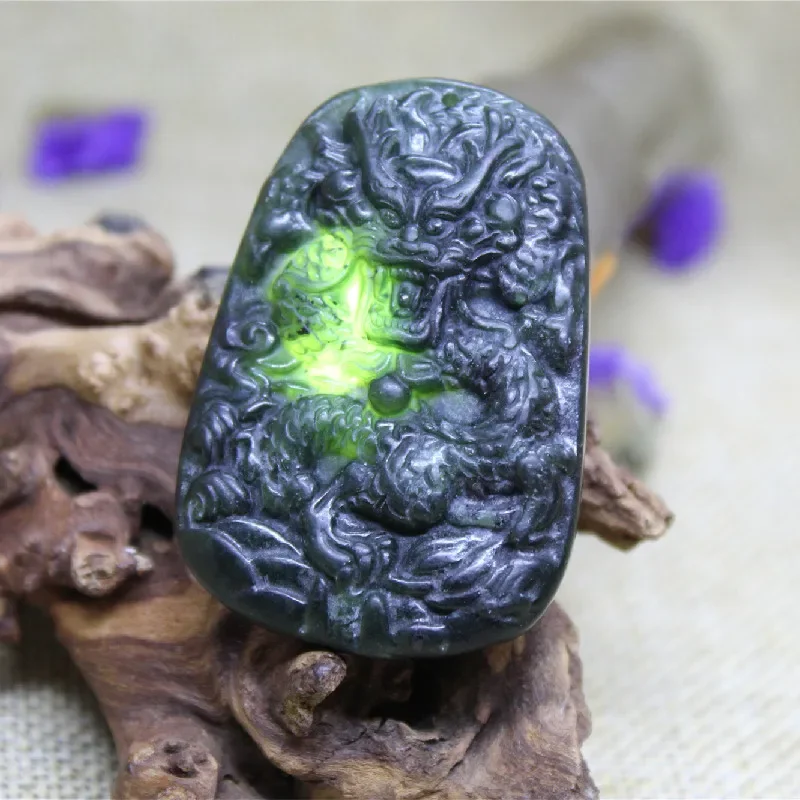 

кулон бренда дракона змеевидный кулон зодиака чернила дракона нефрит сорт бренда