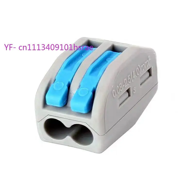 10Pcs Quick Wire Connector Push-Type PCT-212 Terminal Block 2-Port High Power Splitter Junction for Electrical Wiring