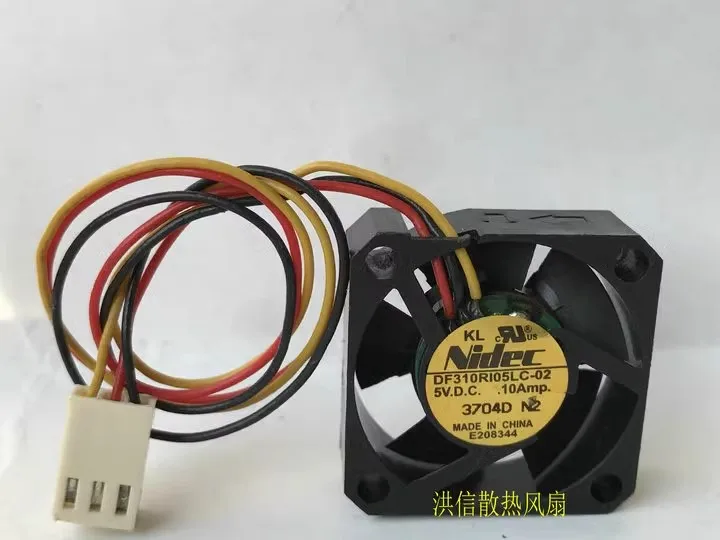 Free shipping original 3CM 3010 DF310R105LC-02 5V 0.10A three wire silent cooling fan