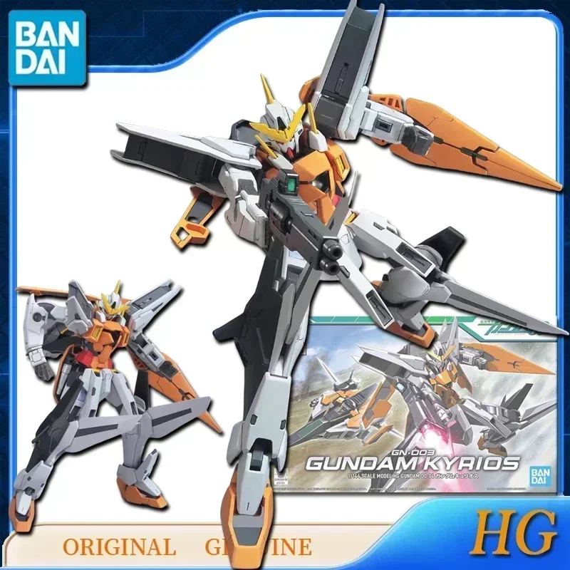 Bandai Original HG 1/144 GN-000 0GUNDAM DYNAMES KYRIOS VIRTUE SERAPHIM GUNDAM Anime Action Figures Toys Kids Gift Assembly Model