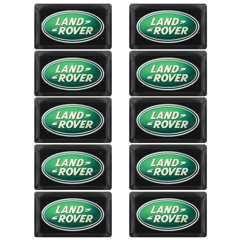 For Land Rover Discovery 3 4 R4 LR2 Range Rover Evoque Sport Dander 2 3 Carbon Fiber Steering Wheel Car Logo Emblem 3D Stickers