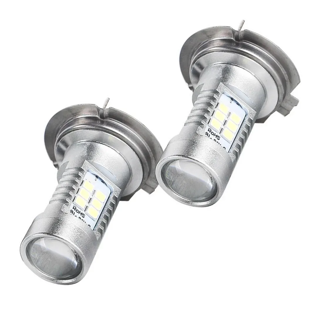 2 PCS H7 H4 LED Headlight Bulbs High Low Beam 6000K Super White Lights Car Fog Lights Auto DRL Cob Chips 12V 24V 110W