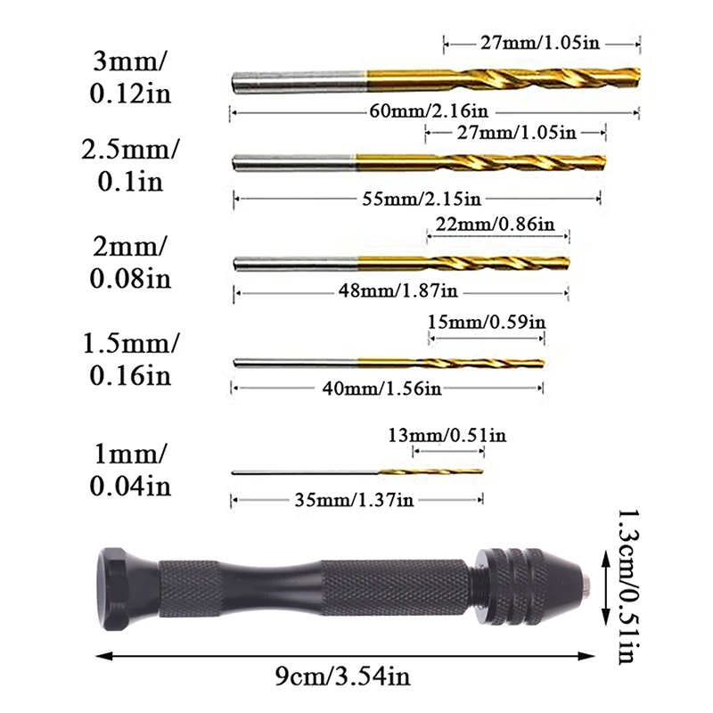50 قطعة الدقة دبوس ملزمة هواية الحفر مع نموذج تويست اليد لقمة ثقب مجموعة عالية السرعة ثقب افتتاح DIY بها بنفسك أداة الحفر