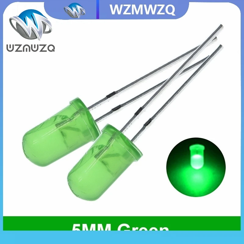 5 colors x20pcs =100pcs F5 5MM Round Yellow White Red Green Blue Diffused Round DIP Diode LED Lamp Light