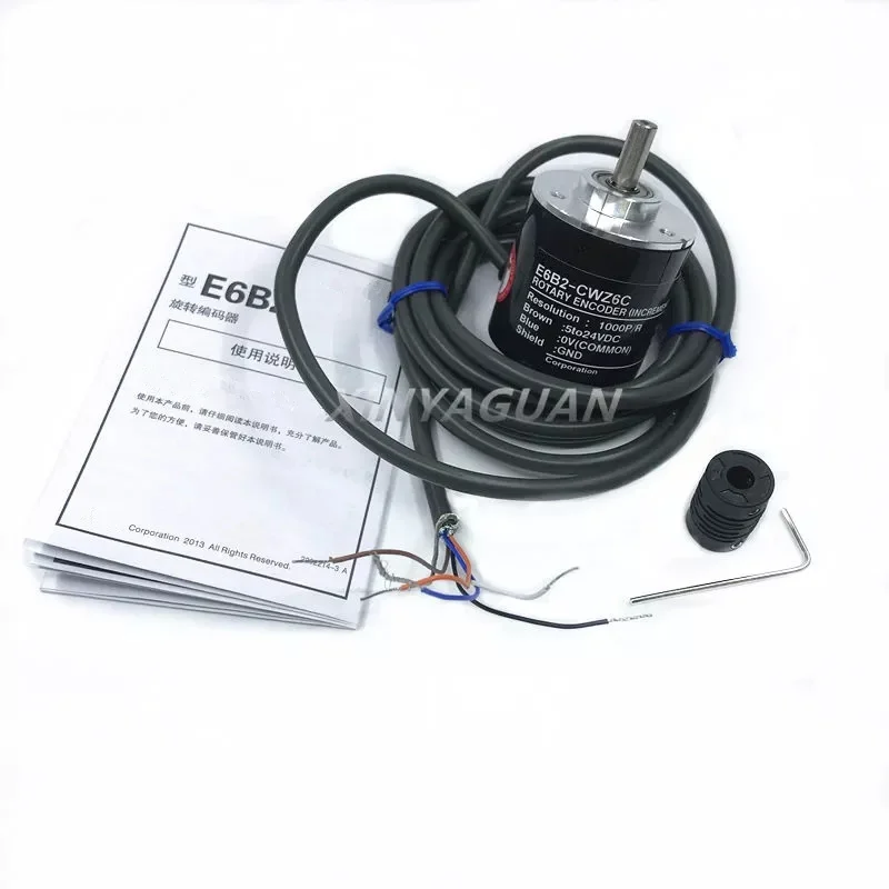 

New E6B2 CWZ6C Rotary Encoder E6B2-CWZ6C 10 30 50 100 200 300 360 400 500 600 720 800 1000 1024 1800 2000 2500P/R 5~24VDC NPN