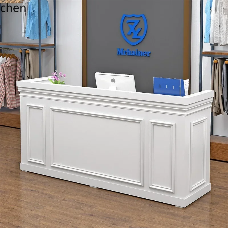 

HT retro simple bar table fashion cash register counter clothing mother and baby beauty salon front desk