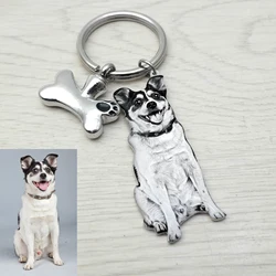Custom Keychain Cremation Urn Keyring Pet Ashes Jewelry Customized Keychains Pet Loss Gift Pet Memorial Gift