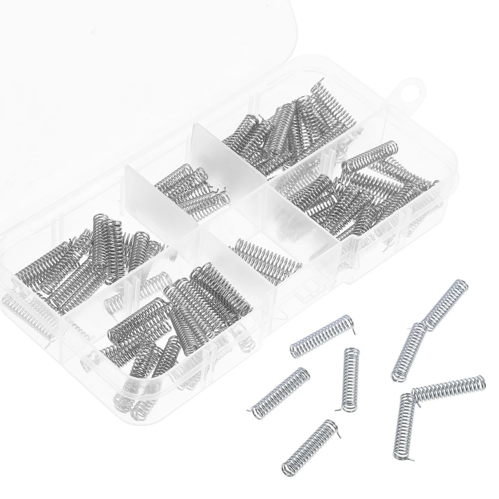 

100Pcs Spring Tool Kit Stainless Steel Mini Compression Springs for DIY Repair Projects Mechanical Springs Set