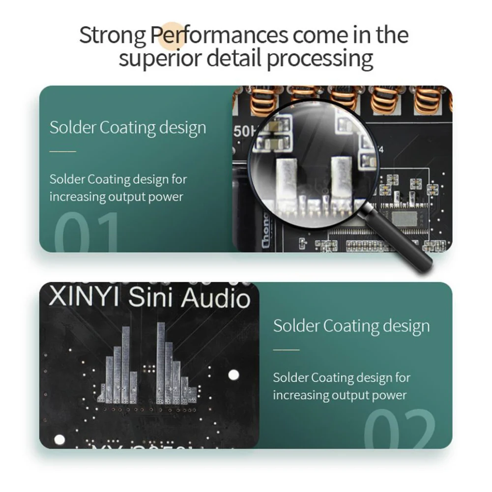 

XY-S350H App Control 220Wx2+350W Усилитель 2.1 Двухканальная беспроводная аудиоплата