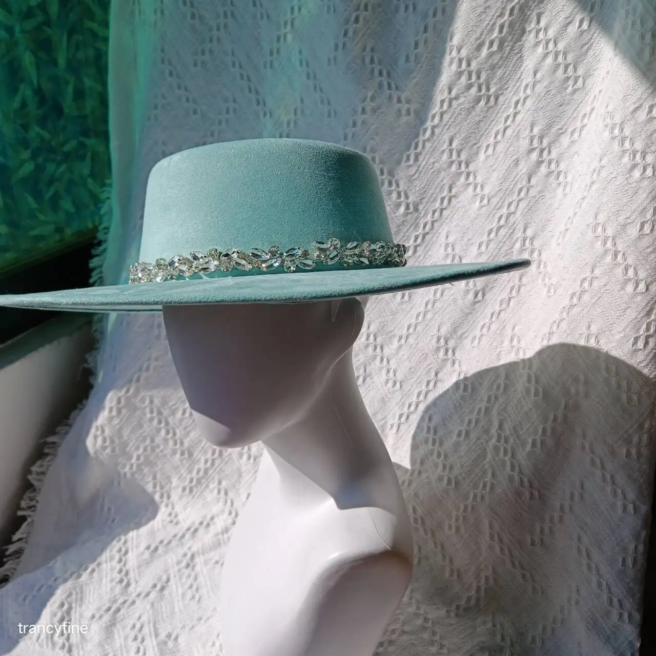 hats diamond vegan suede fedora wide brim nubulk hat for women winter`s hat party hat model hat weddiong hat diamond headwear