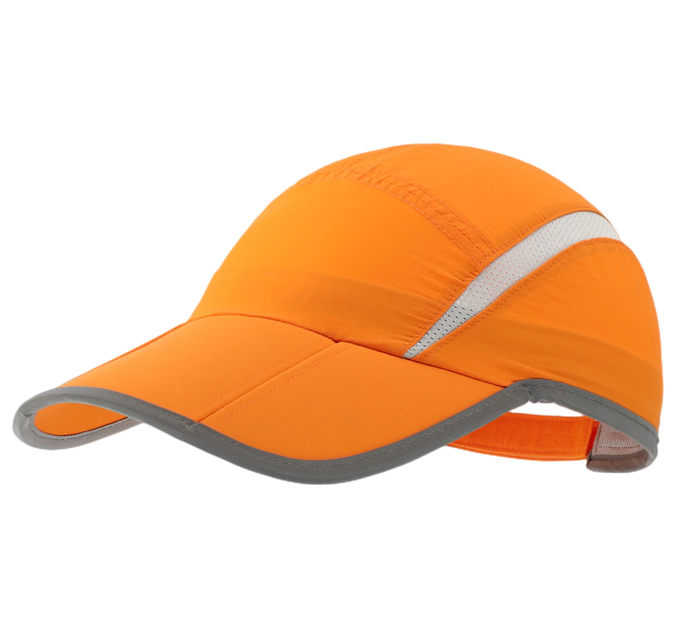 Connectyle Herren- und Damen-Sport-Baseballkappe, faltbar, Netzstoff, mit reflektierenden Streifen, atmungsaktiv, leicht, schnell trocknend, Sun Runner Cap – Detail 8